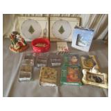 Figurine With Mary, Joseph Jesus, 2) Christmas