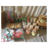 Christmas Tree Decorations, Candles, Bows