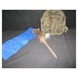 Camo BackPack, Coyote Rabbit Bait, Poncho