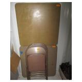 2) Card Tables and 4) Chairs