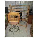 Blanket Rack, Bar Stool and Magazine Rack