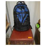 Old- Fashioned Suitcase and Backpack