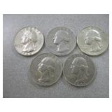 5) Silver Quarters