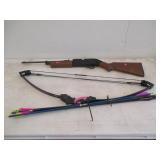 Crossman Air BB Gun and Bow and Arrows