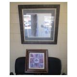 2) Framed Art Pieces