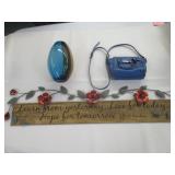Wall Decor, Coach Purse, Glass Vase