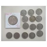 Liberty Half Dollar, Indian Head Nickels