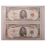 $5 Note, $5 Silver Certificate