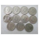 11) Kennedy Half Dollars