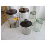5) Glass Canisters