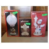 Christmas Carousel, Hot Air Balloon and Snowman