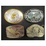 4) Belt Buckles With Eagles