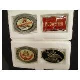 4) Budweiser Belt Buckles