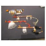 4) Collector "Peace Pipes" With Certificate Of
