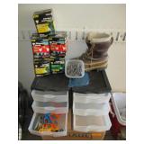 (2) Plastic 3-Drawer Containers, Assorted Scissors