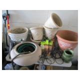 (9)Decorative Garden Planting Pots, Hose Container