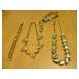 Beautiful Yellow Necklace, Bracelet and Earrings