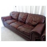 Brown Leather Couch