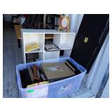 White 9 Cubie Storage Center And Large Tote Frames