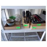 Bowls, Canisters, Kinfe Set, Silverware Set,