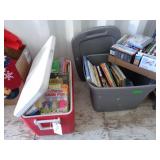 Coleman Cooler Full Of Books, Tote OF DVD , Books