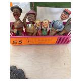 5 Damaged Figural Corks