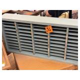 Wood Slotted Tabletop Shelf 28 1/2'x14'