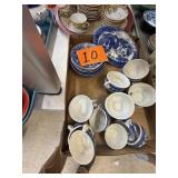 Child's Blue Willow Partial Tea Set 25 Pcs.