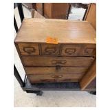 Oak Table Top File Drawer Needs Repair 17'x18'