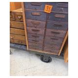 Oak 16 Drawer File Box 17'x23'