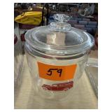 Gordon's Truck Lance Jar, Glass Lid