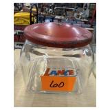 Lance Jar Metal Lid 7 1/2'h W/lid