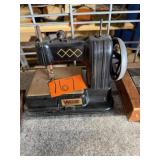 Child's Vulcan 1950 Metal & Plastic Sewing Machine