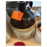 Large Stoneware Handled Jug Cracks & Chips