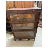3 Stacking Mahogany Globe Bookcases Veneer Damage