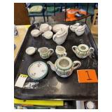 2 Incomplete Child's Glass Tea Sets