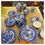 Child's Blue Willow Partial Tea Sets