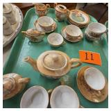 2 Luster Partial Child's Tea Set W/occupied Japan