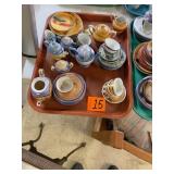 3 Luster Partial Tea Sets