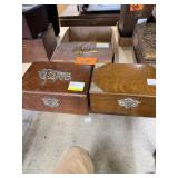 3 Tabletop Humidors With Damage