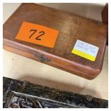 Oak Hinged Desktop Box