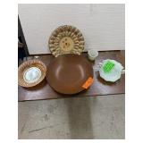 Uranium Fenton Double Handle Dish Hazel Atlas Cup