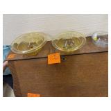 1 Small Fireking Bowl 2 Amber Small Bowls