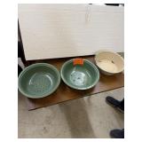 3 Enamel Bowls
