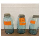 3 Ball Blue 1/2 Gallon, Zinc Lids