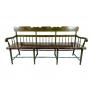 Beautiful Hand-Painted Antique Deacon Bench