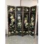 Pair of Lacquered Asian Room Dividers w/ floral