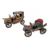 Antique Leather-Constructed Model Cars
