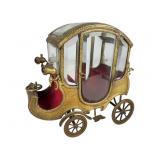 Vintage Miniature Gilt Carriage Vitrine