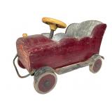 Vintage Wooden and Tin Toy Car